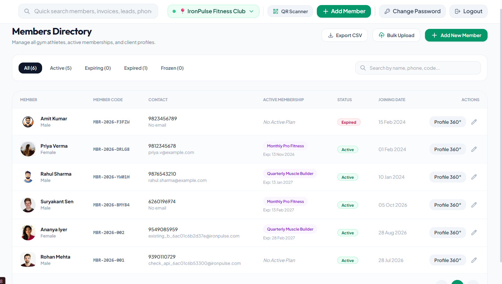 Member records and analytics